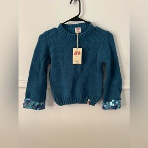 NEW Miss Sixty sweater mohair wool blue NWT pullover XS made in Italy
